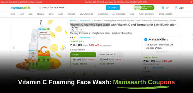 Vitamin C Foaming Face Wash